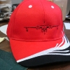 Hat with airplane logo